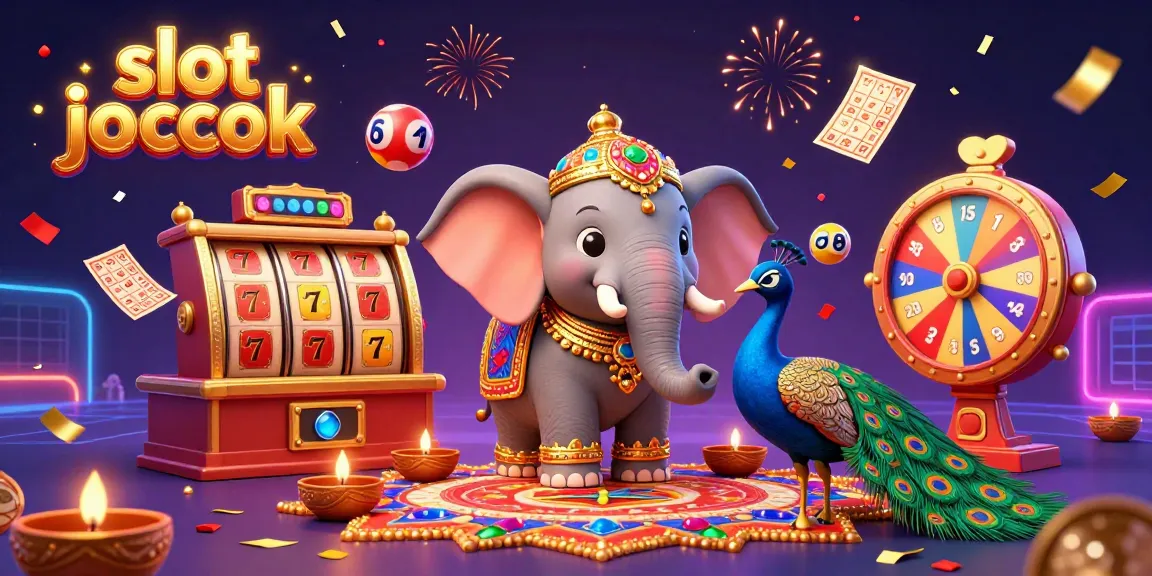 Experience the excitement of slot jackpot with vibrant visuals of a Diwali-themed elepant and peacock amid dynamic casino elements.