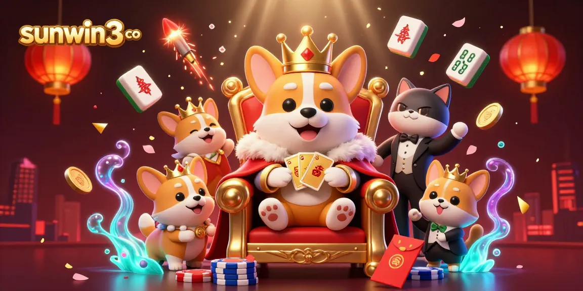 Experience the excitement of sunwin3 co with vibrant characters and casino-themed elements in a dynamic scene.