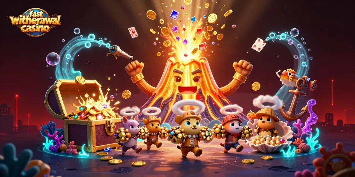 Experience the excitement of fast withdrawal casino winning strategies with gold erupting and treasure hunting